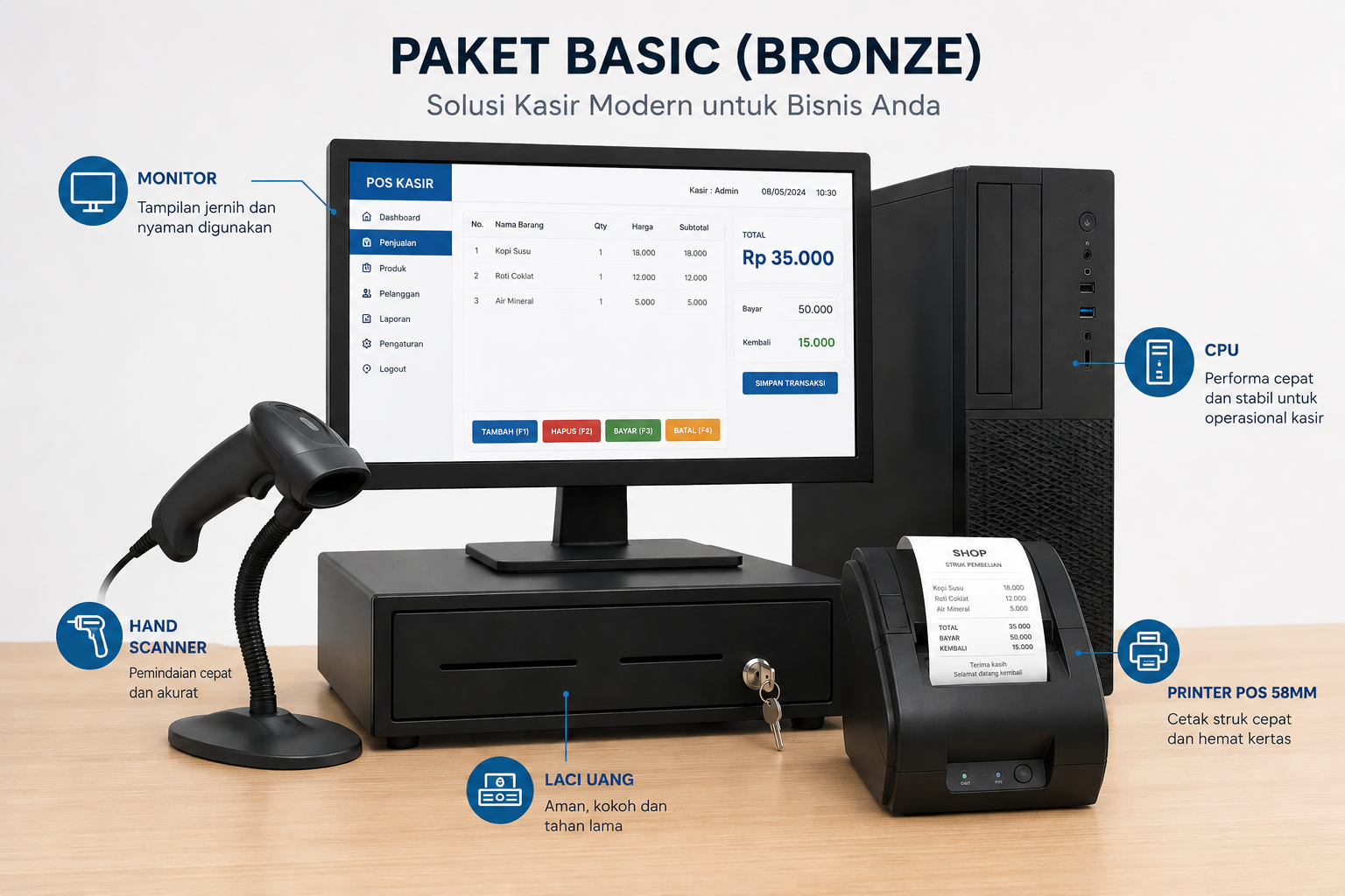 Paket Kasir Bronze