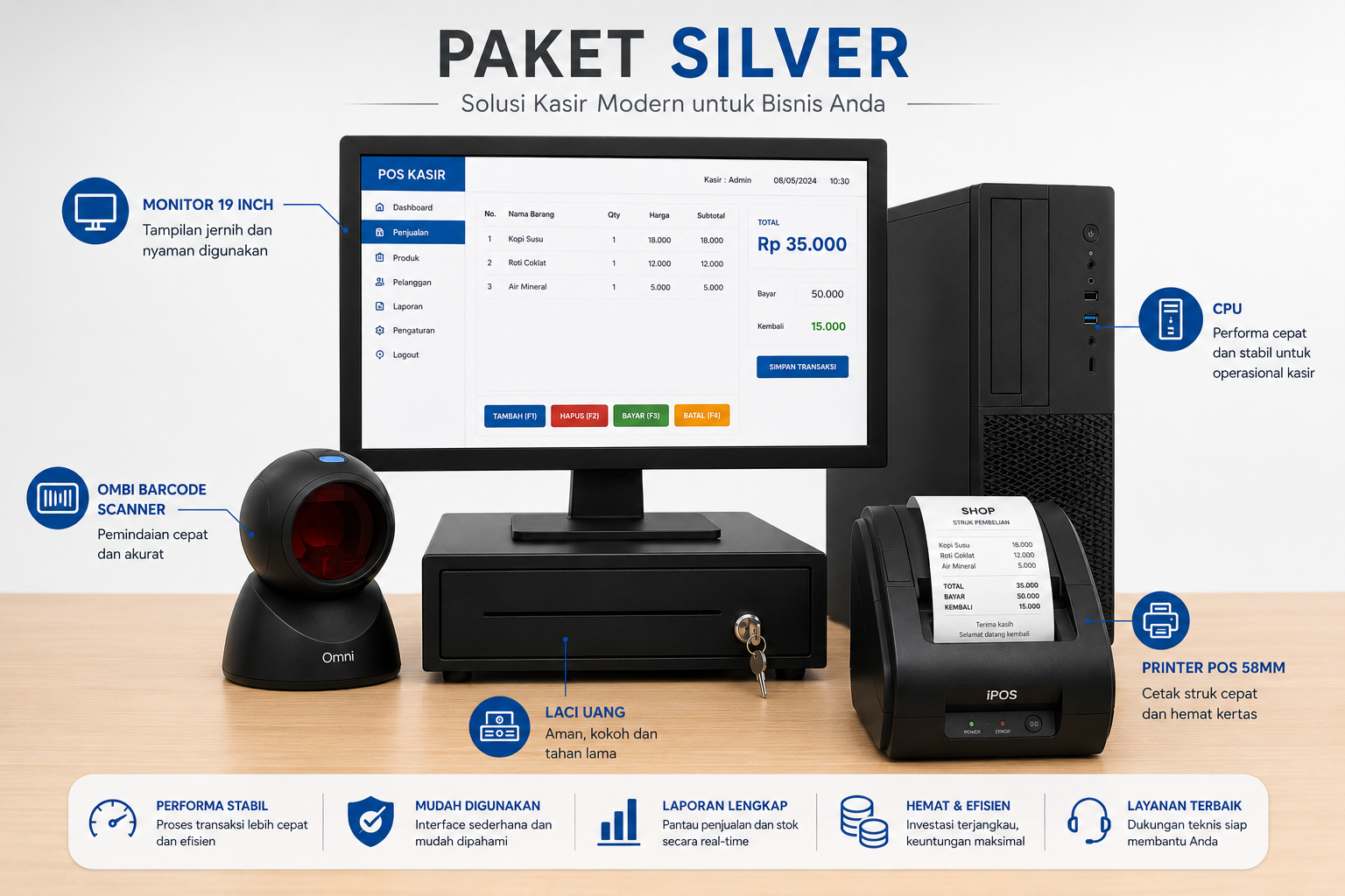 Paket Kasir Silver